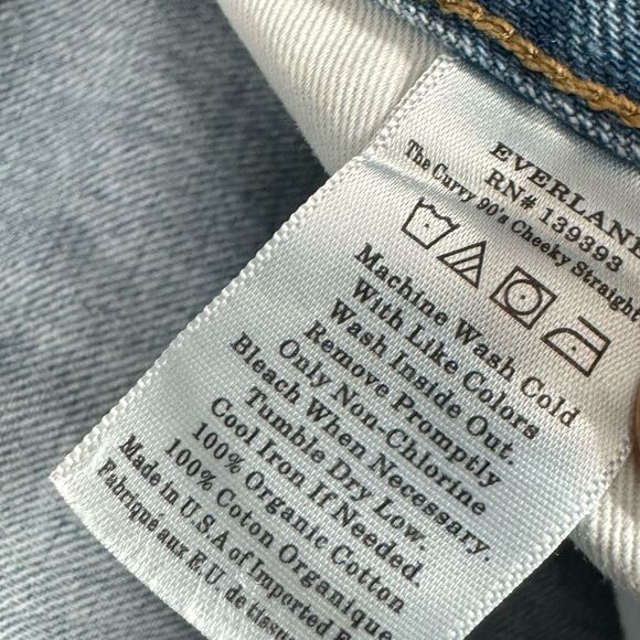 Everlane the curvy 90s cheeky straight jeans size 27 - Picture 7 of 8